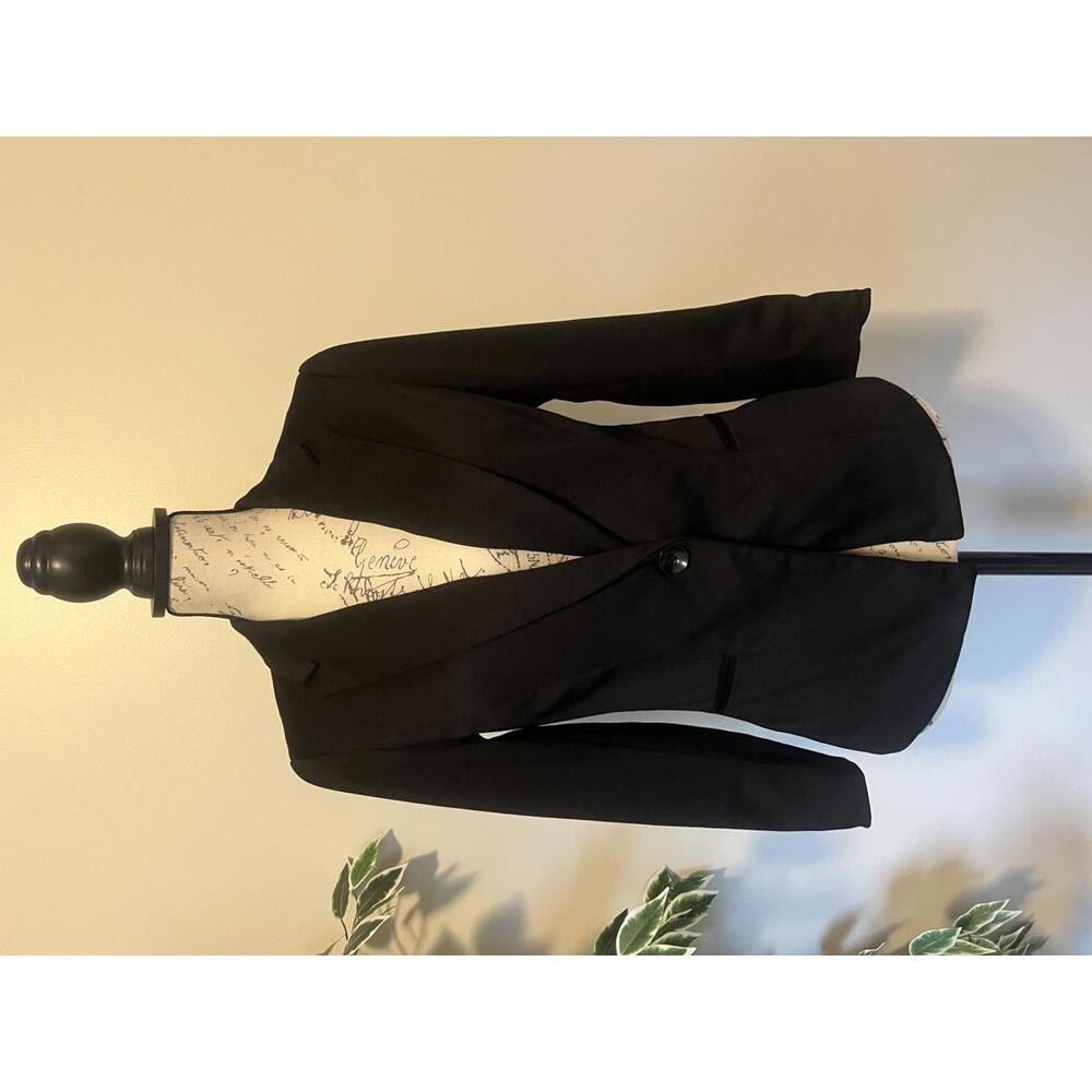 WHBM Women's Black Single-Button Blazer Size 2